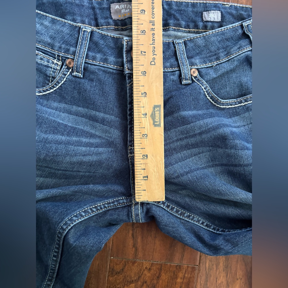 Ariat Rebar Mid Rise Durastretch Nightride Riveter Straight Jean L (fit like R) - Picture 12 of 14